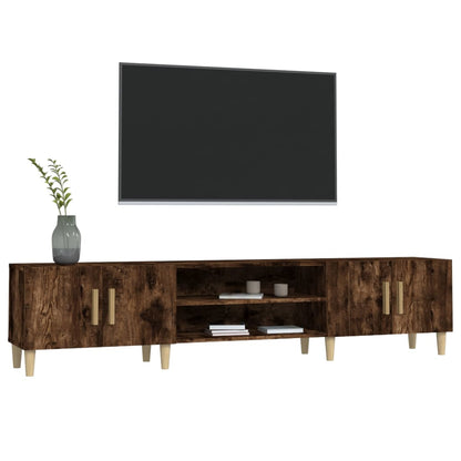 Mobile TV Rovere Fumo 180x31,5x40 cm in Legno Multistrato