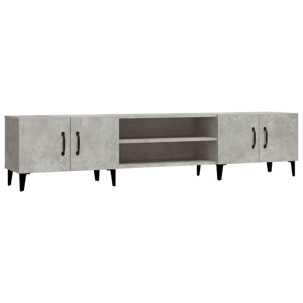 Mobile Porta TV Grigio Cemento 180x31,5x40 cm Legno Multistrato