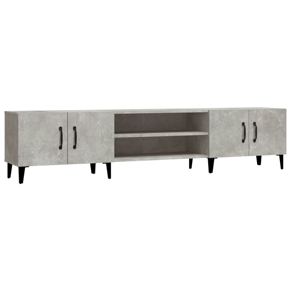 Mobile Porta TV Grigio Cemento 180x31,5x40 cm Legno Multistrato - homemem39