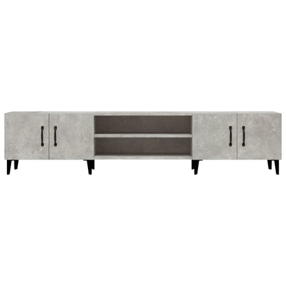 Mobile Porta TV Grigio Cemento 180x31,5x40 cm Legno Multistrato - homemem39