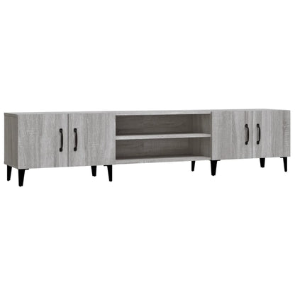 Mobile TV Grigio Sonoma 180x31,5x40 cm in Legno Multistrato - homemem39
