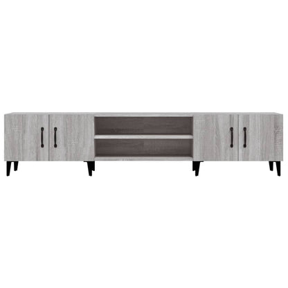 Mobile TV Grigio Sonoma 180x31,5x40 cm in Legno Multistrato