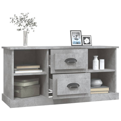 Mobile Porta TV Grigio Cemento 99,5x35,5x48cm Legno Multistrato