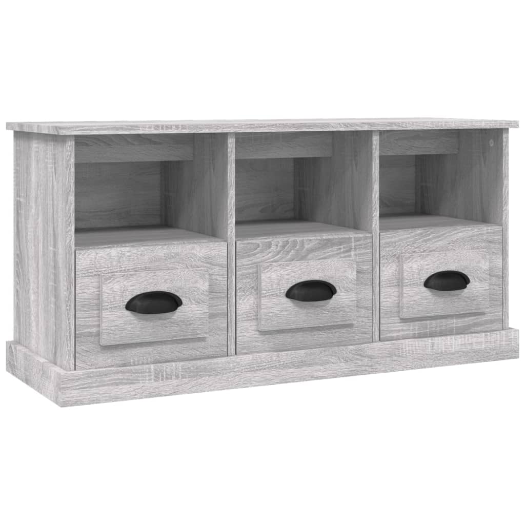 Mobile Porta TV Grigio Sonoma 100x35x50 cm in Legno Multistrato - homemem39