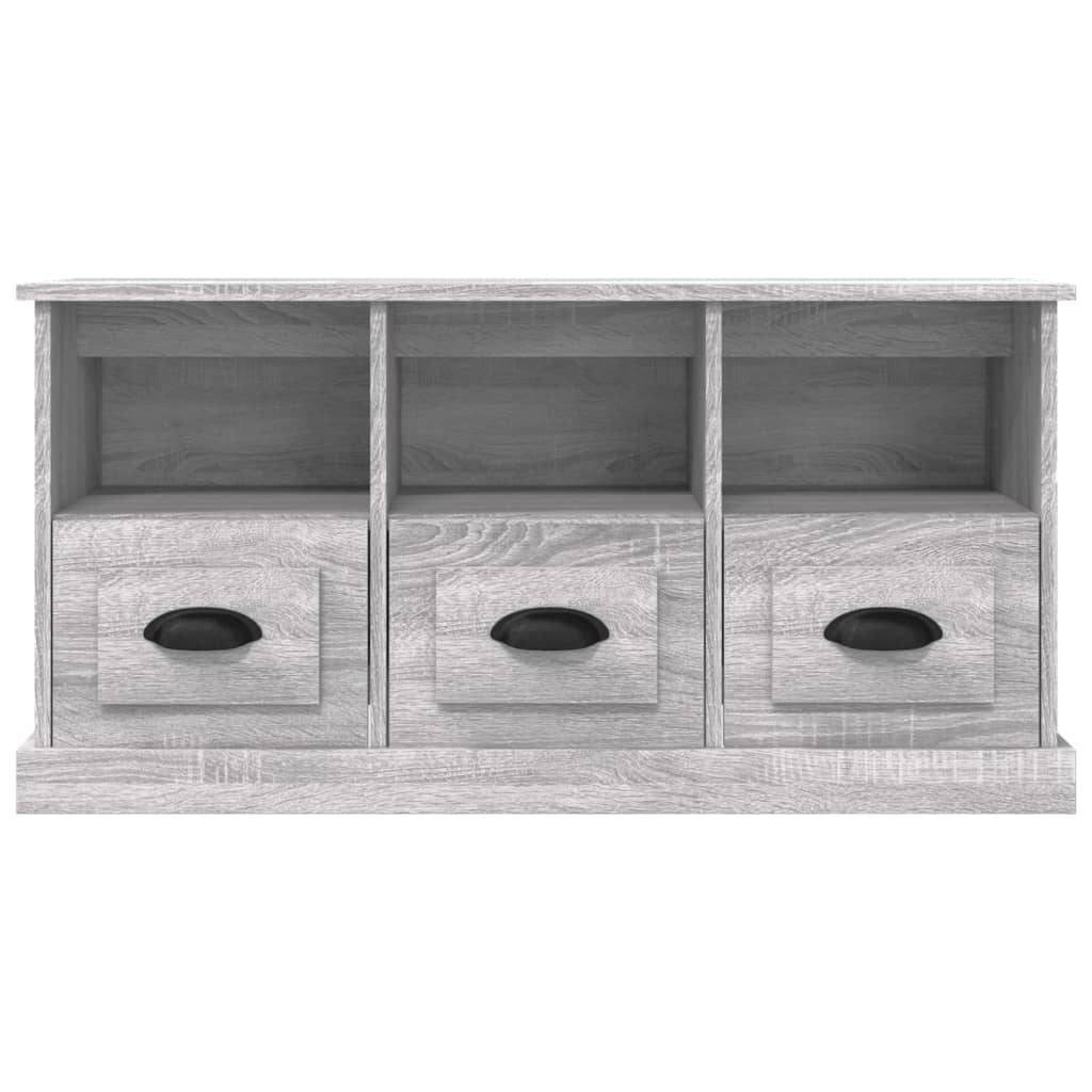 Mobile Porta TV Grigio Sonoma 100x35x50 cm in Legno Multistrato - homemem39
