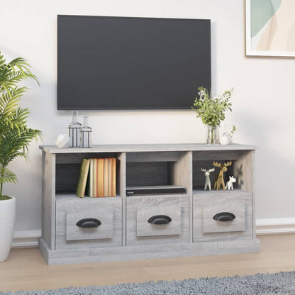 Mobile Porta TV Grigio Sonoma 100x35x50 cm in Legno Multistrato - homemem39