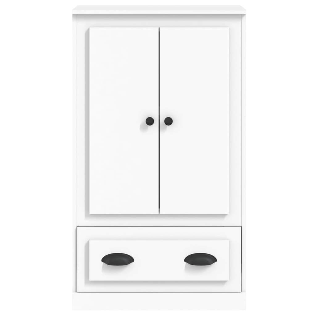 Credenza Bianca 60x35,5x103,5 cm in Legno Multistrato - homemem39