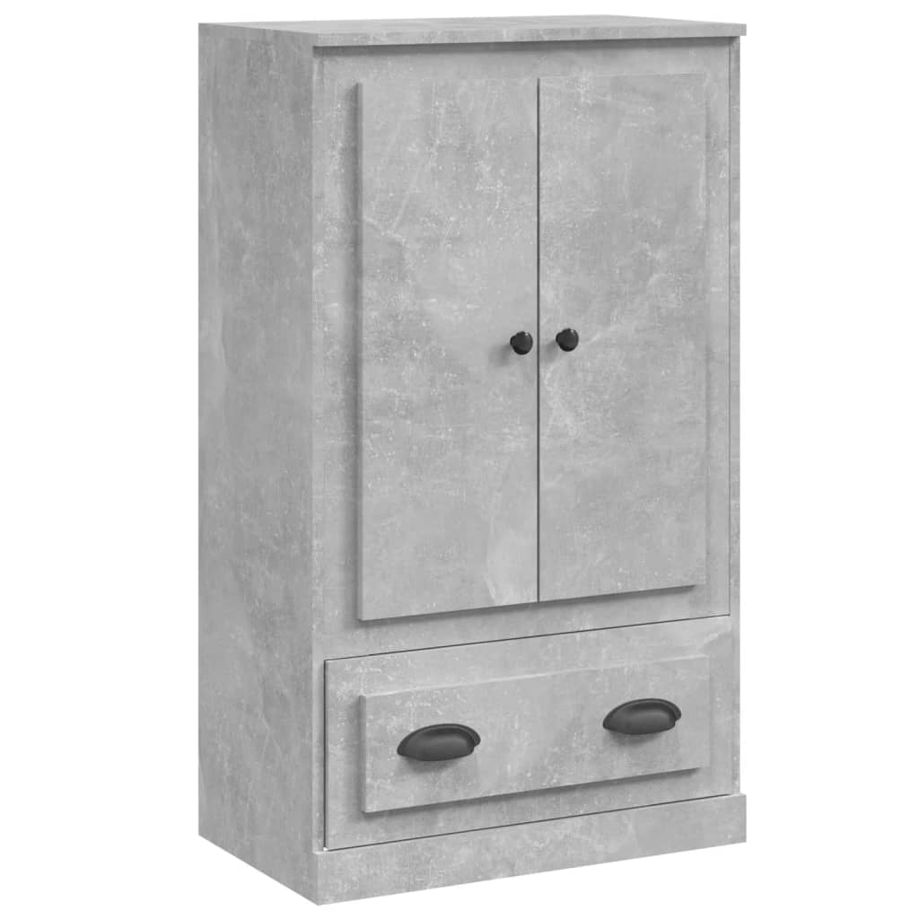 Credenza Grigio Cemento 60x35,5x103,5 cm in Legno Multistrato - homemem39