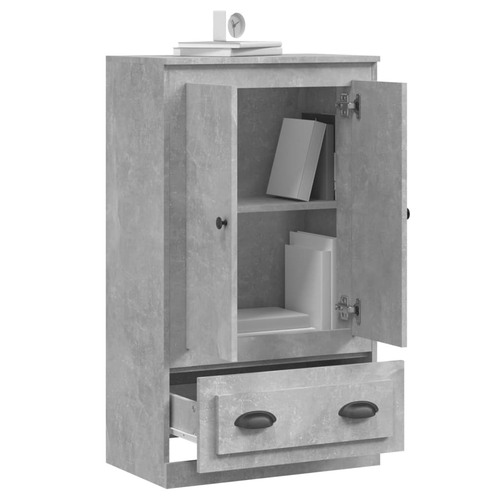 Credenza Grigio Cemento 60x35,5x103,5 cm in Legno Multistrato - homemem39