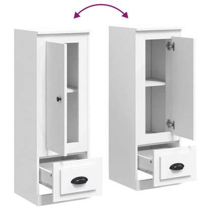 Credenza Bianca 36x35,5x103,5 cm in Legno Multistrato - homemem39