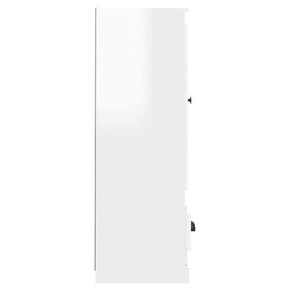 Credenza Bianco Lucido 36x35,5x103,5 cm in Legno Multistrato - homemem39