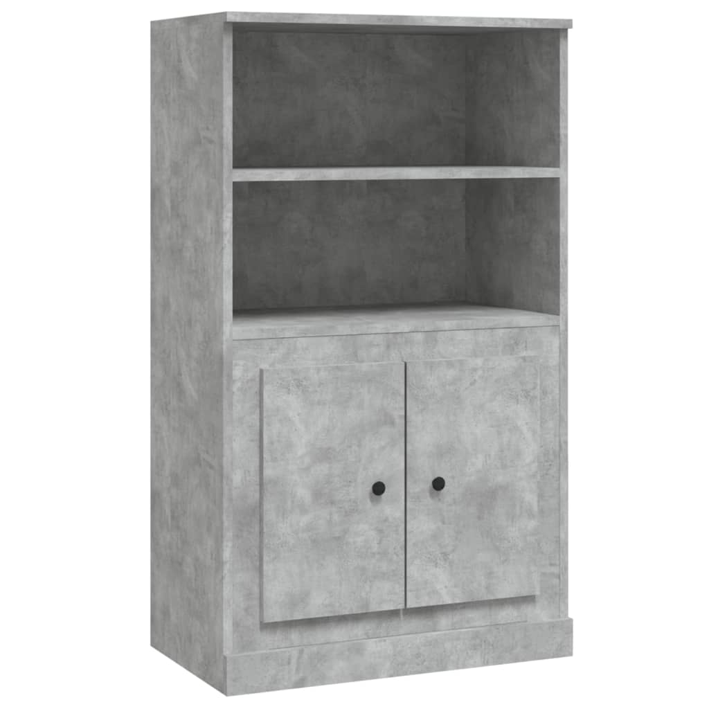 Credenza Grigio Cemento 60x35,5x103,5 cm in Legno Multistrato - homemem39