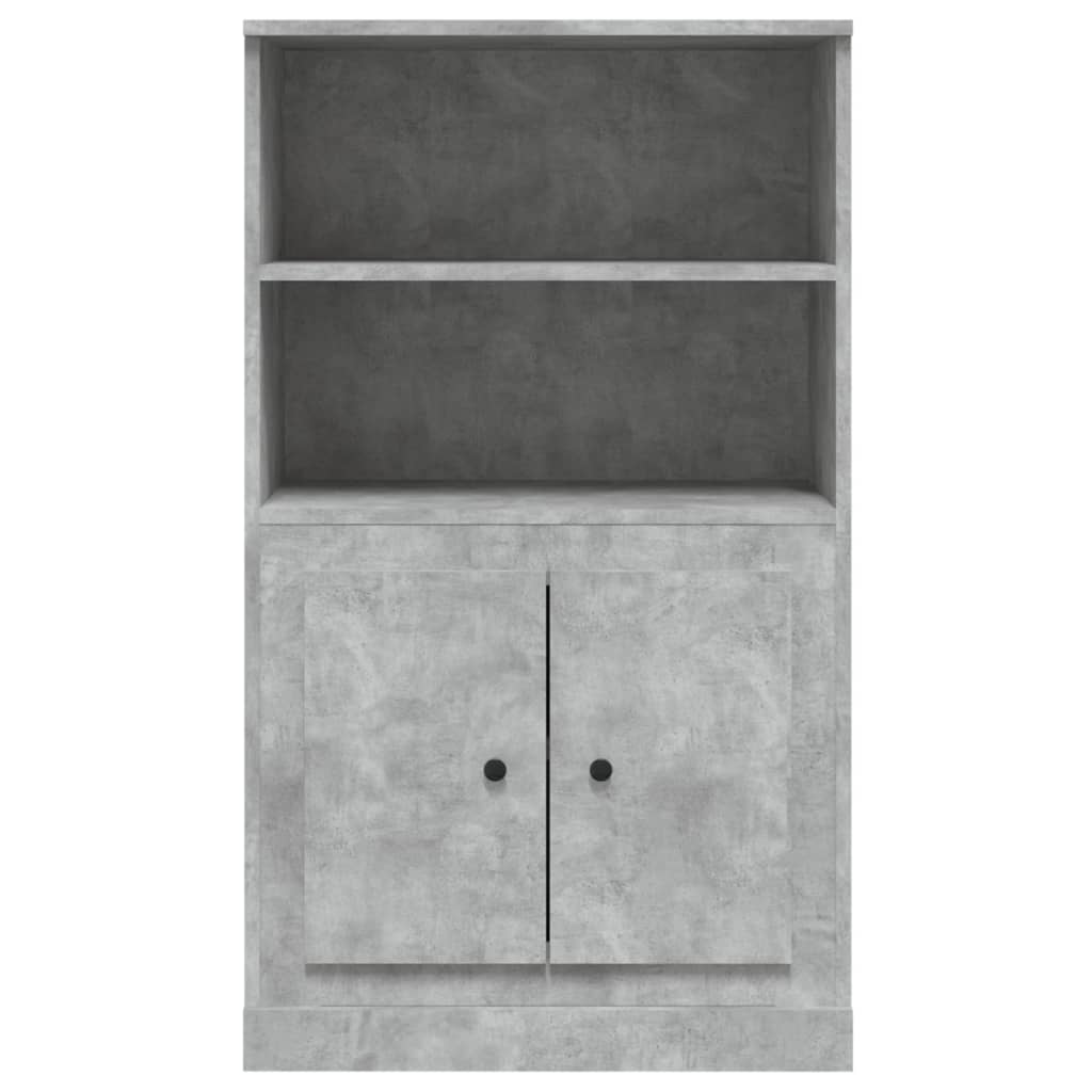 Credenza Grigio Cemento 60x35,5x103,5 cm in Legno Multistrato - homemem39