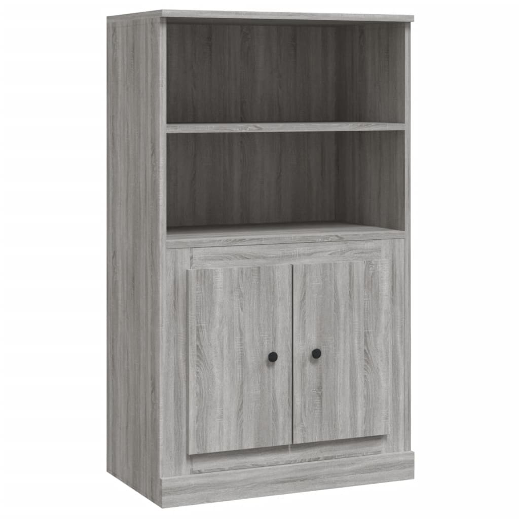 Credenza Grigio Sonoma 60x35,5x103,5 cm in Legno Multistrato - homemem39