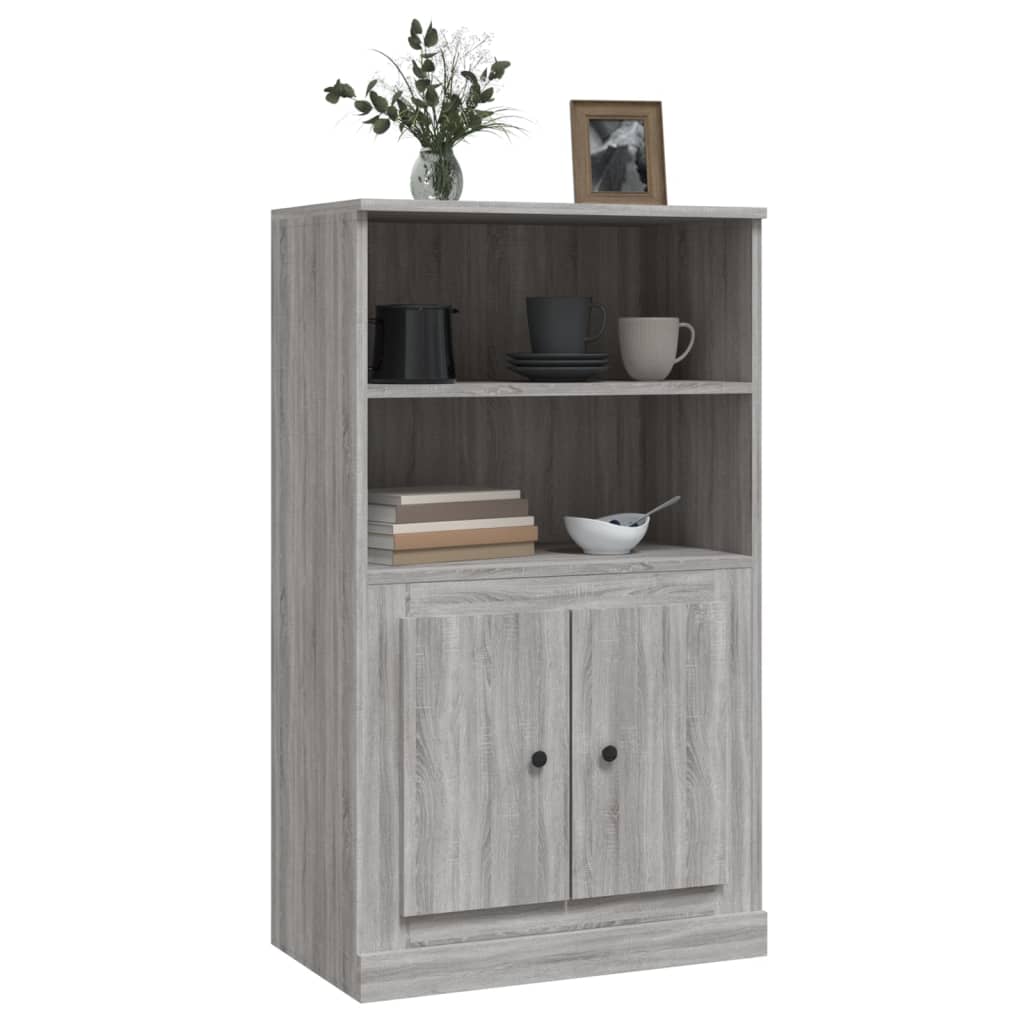 Credenza Grigio Sonoma 60x35,5x103,5 cm in Legno Multistrato - homemem39