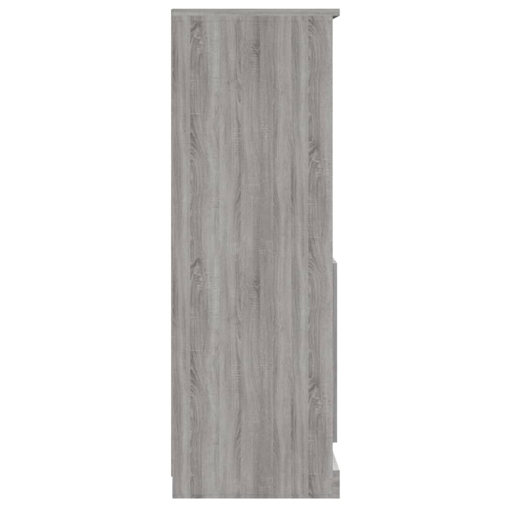 Credenza Grigio Sonoma 60x35,5x103,5 cm in Legno Multistrato - homemem39