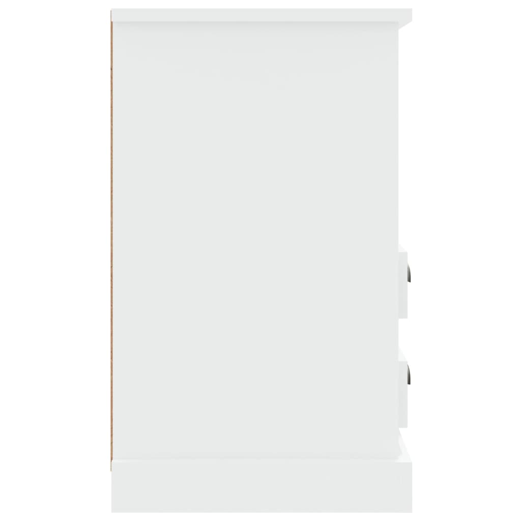 Comodini 2 pz Bianco Lucido 43x36x60 cm