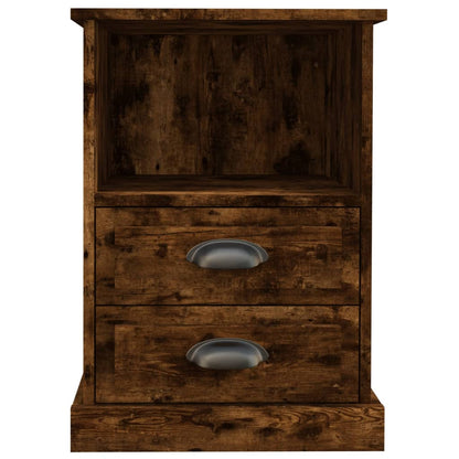 Comodini 2pz Rovere Fumo 43x36x60 cm