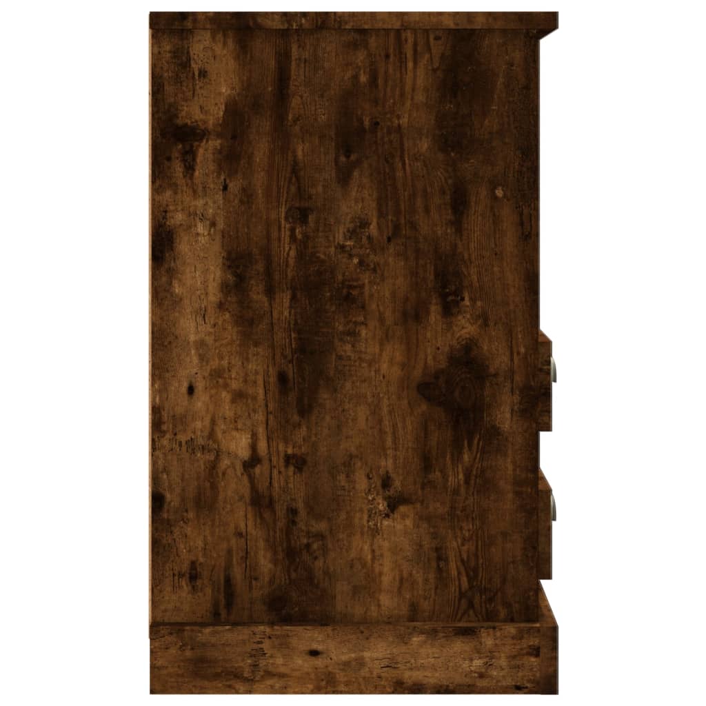 Comodini 2pz Rovere Fumo 43x36x60 cm
