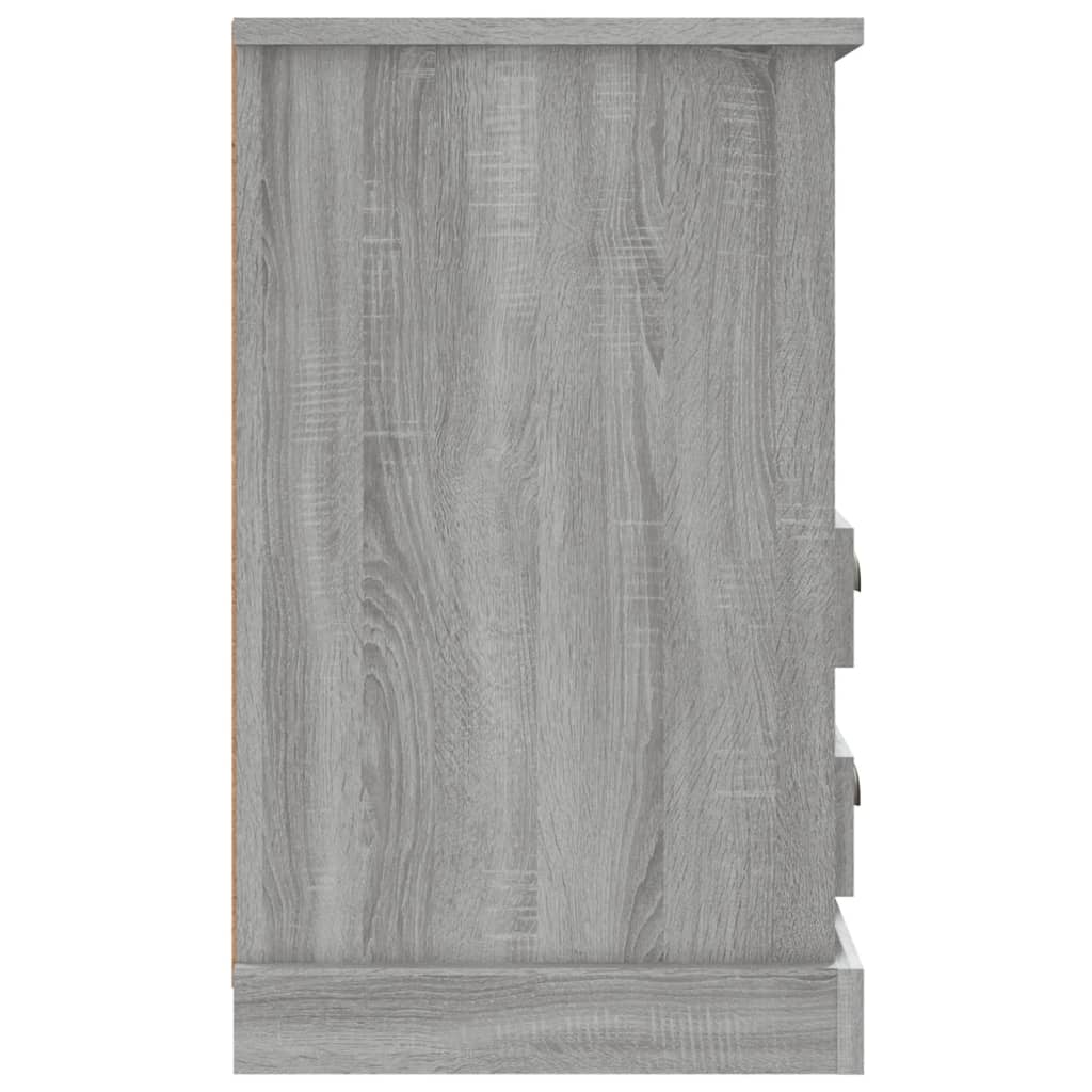 Comodini 2 pz Grigio Sonoma 43x36x60 cm