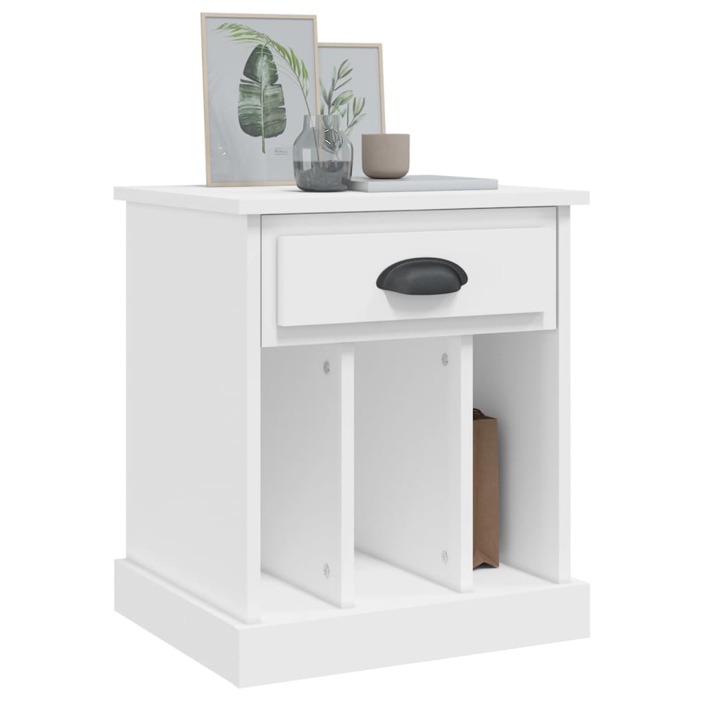 Comodini 2 pz Bianchi 43x36x50 cm