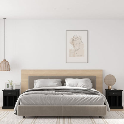 Comodini 2 pz Neri 43x36x50 cm - homemem39