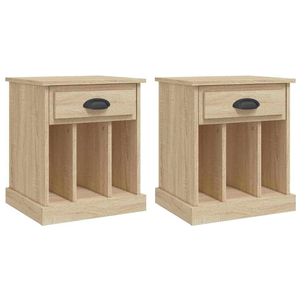 Comodini 2 pz Rovere Sonoma 43x36x50 cm