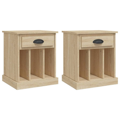 Comodini 2 pz Rovere Sonoma 43x36x50 cm
