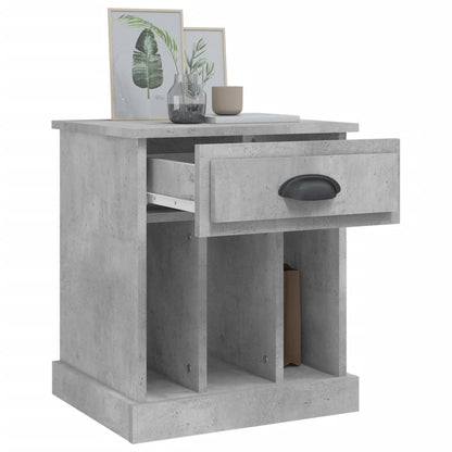 Comodini 2 pz Grigio Cemento 43x36x50 cm - homemem39