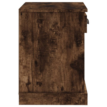 Comodini 2pz Rovere Fumo 43x36x50 cm
