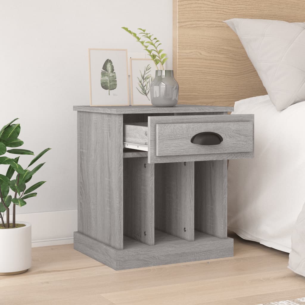 Comodini 2 pz Grigio Sonoma 43x36x50 cm - homemem39
