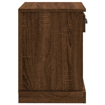 Comodini 2 pz Rovere Marrone 43x36x50 cm