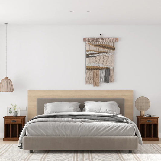 Comodini 2 pz Rovere Marrone 43x36x50 cm - homemem39