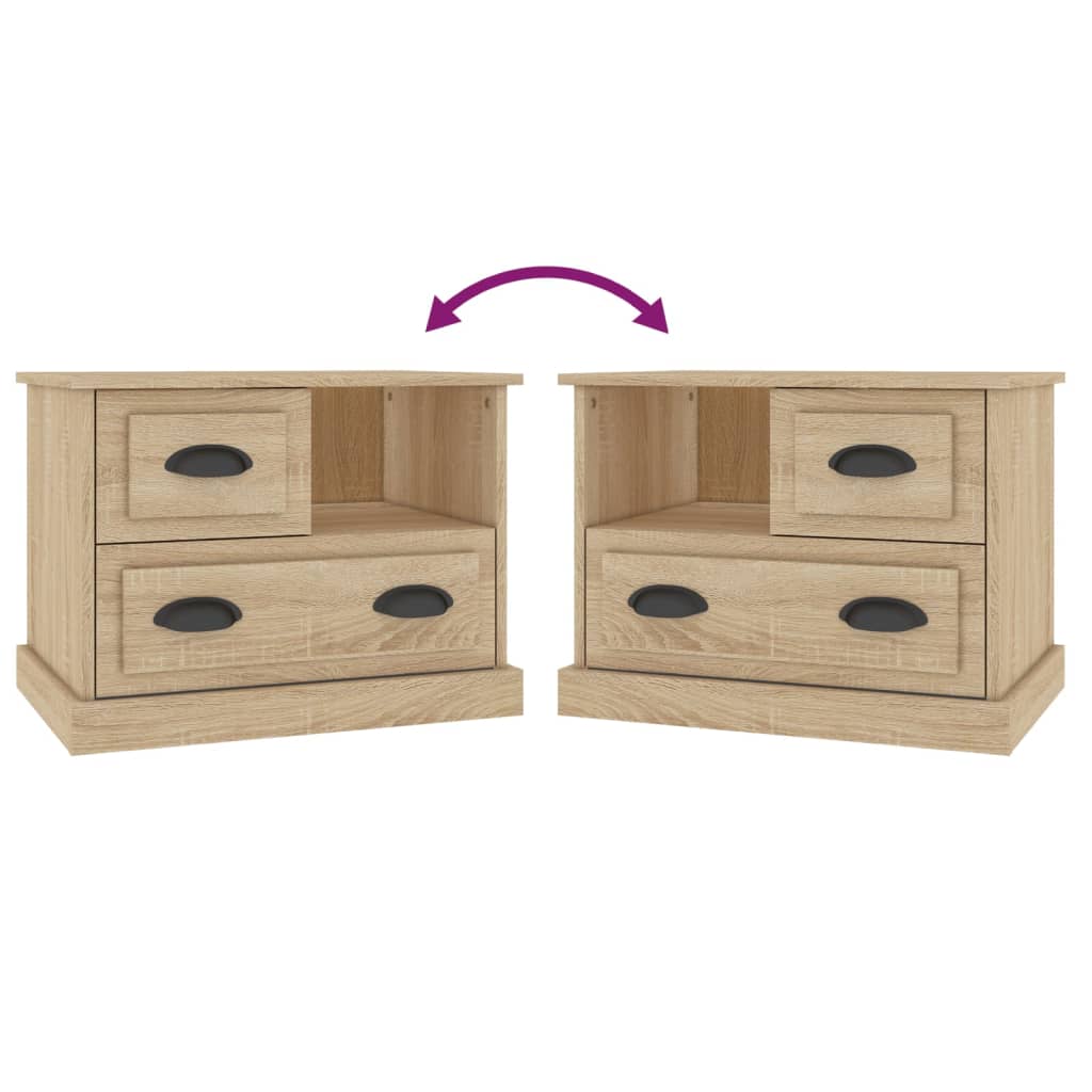 Comodino Rovere Sonoma 60x39x45 cm | homemem39