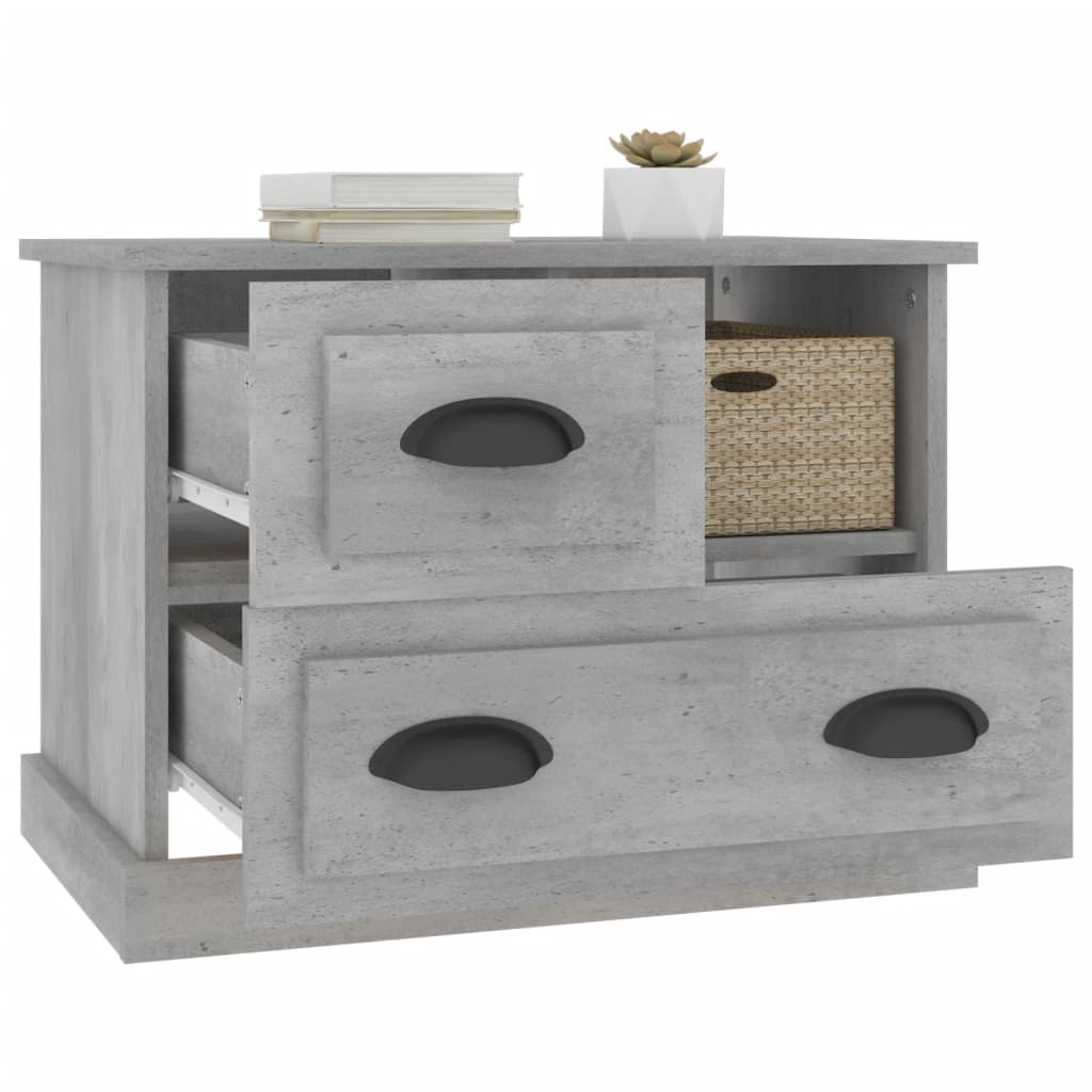 Comodino Grigio Cemento 60x39x45 cm - homemem39