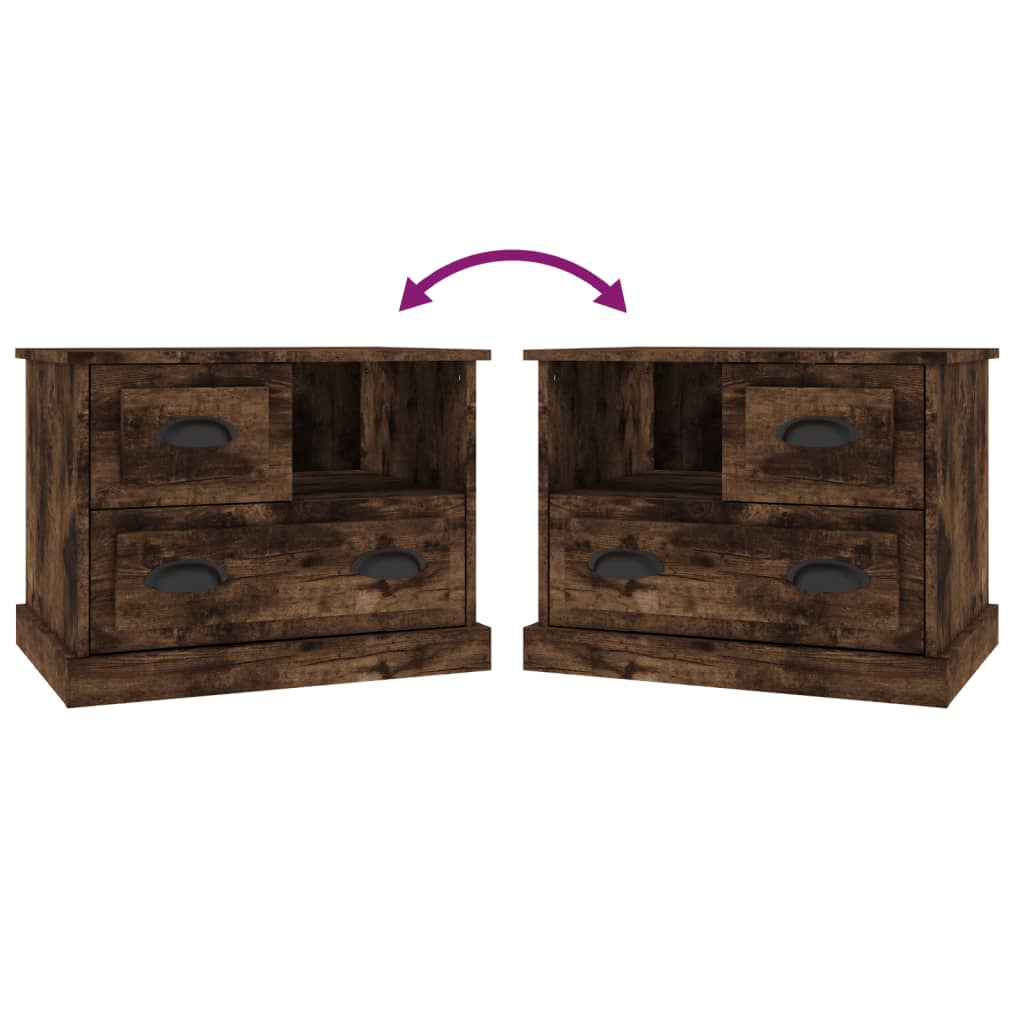 Comodino Rovere Fumo 60x39x45 cm - homemem39