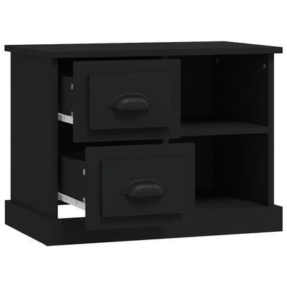 Comodino Nero 60x35,5x45 cm - homemem39