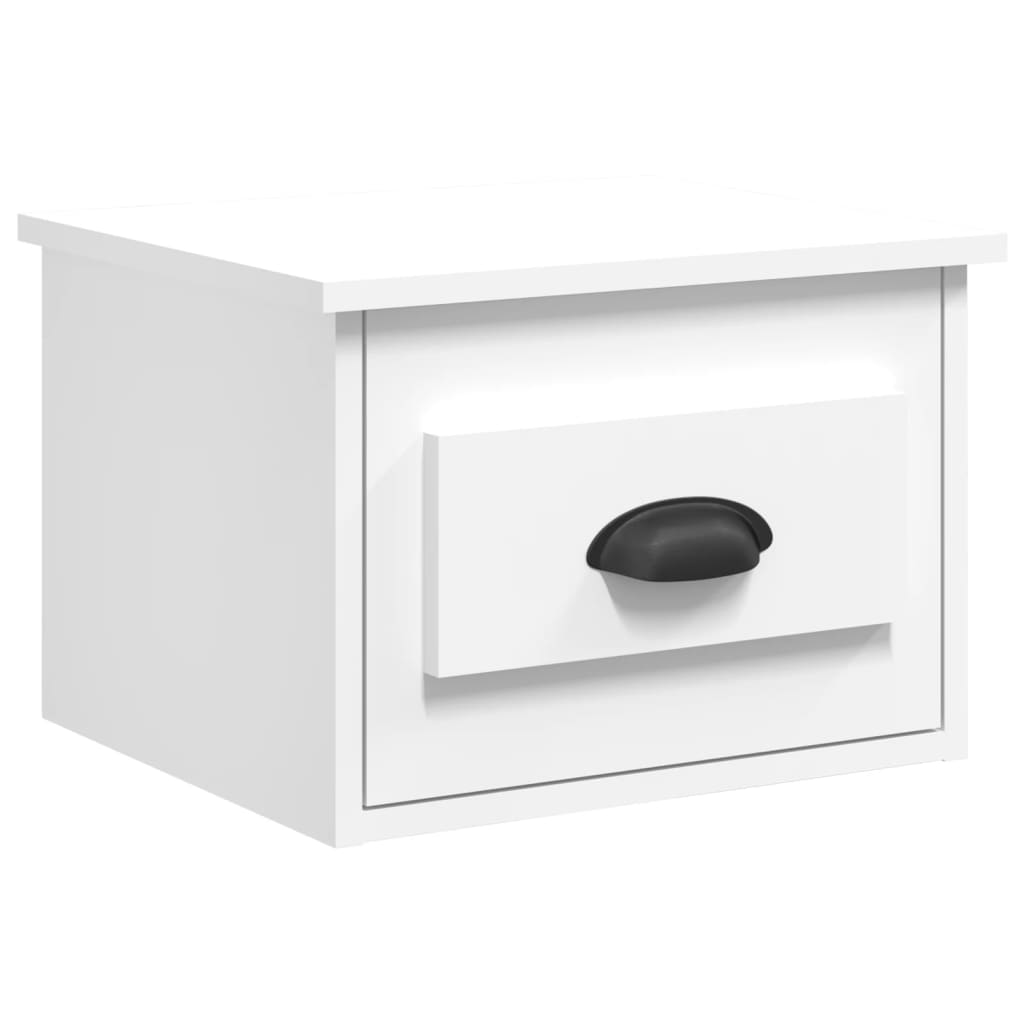 Comodino a Parete Bianco 41,5x36x28 cm - homemem39