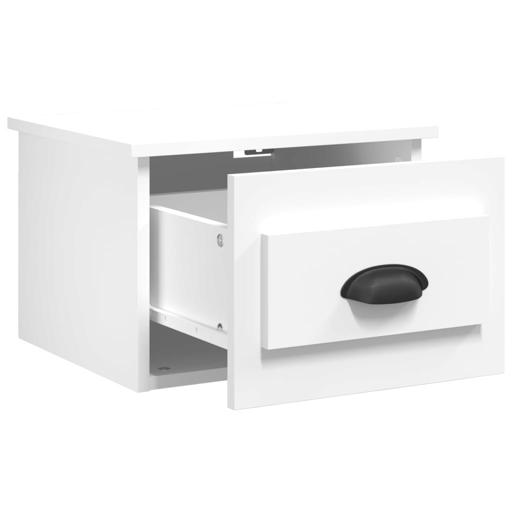 Comodino a Parete Bianco 41,5x36x28 cm - homemem39