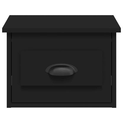 Comodino a Parete Nero 41,5x36x28 cm - homemem39