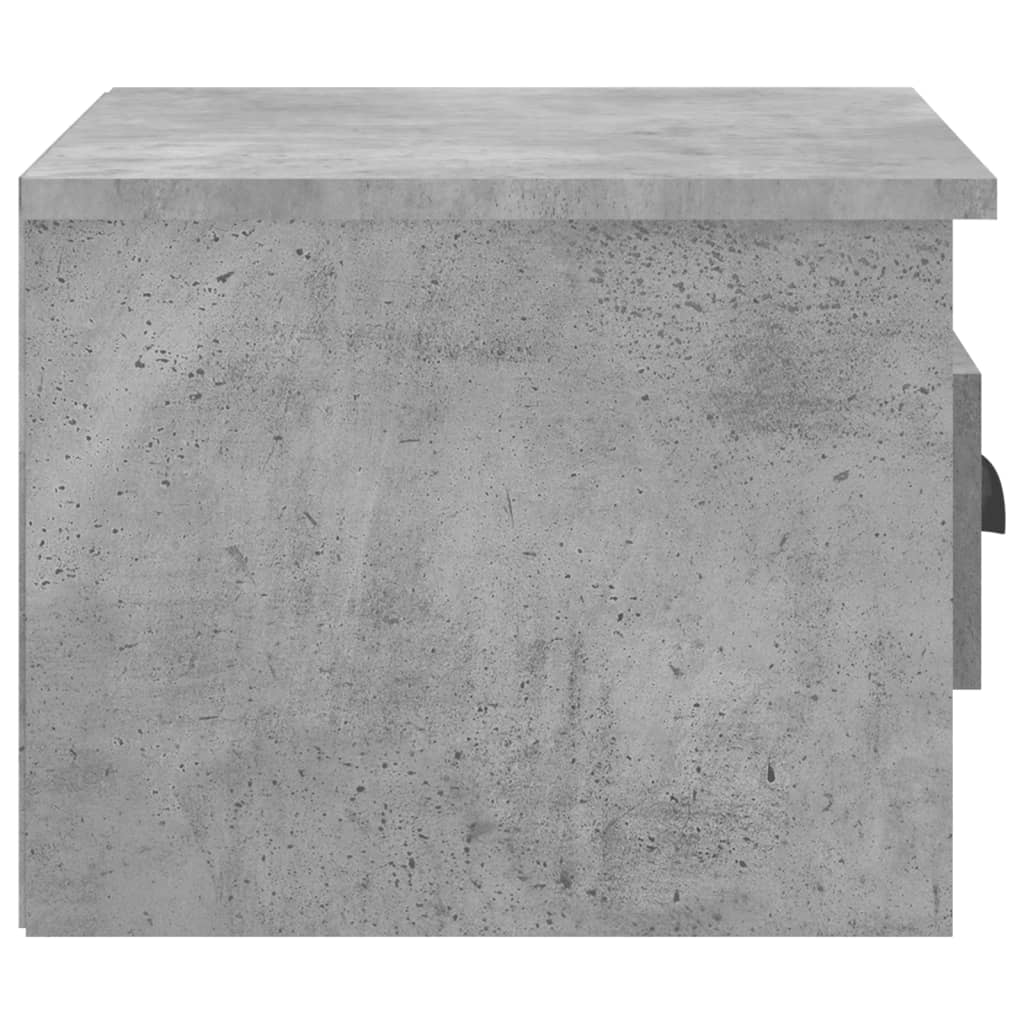 Comodini a Parete 2 pz Grigio Cemento 41,5x36x28 cm - homemem39