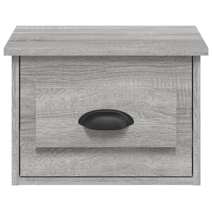 Comodino a Parete Grigio Sonoma 41,5x36x28 cm - homemem39