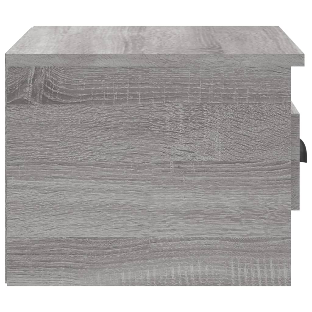 Comodini a Parete 2 pz Grigio Sonoma 41,5x36x28 cm - homemem39
