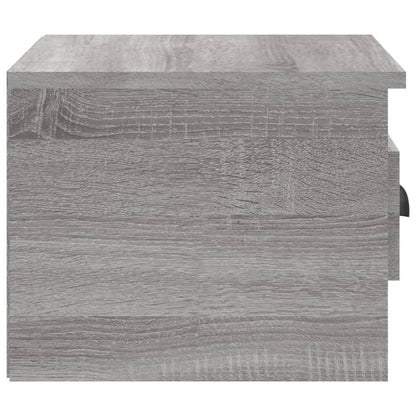 Comodini a Parete 2 pz Grigio Sonoma 41,5x36x28 cm - homemem39