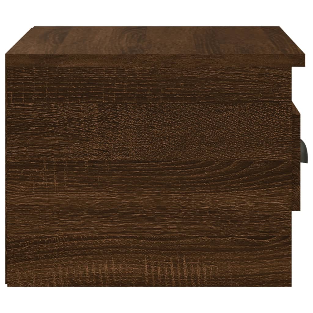 Comodino a Parete Rovere Marrone 41,5x36x28 cm - homemem39