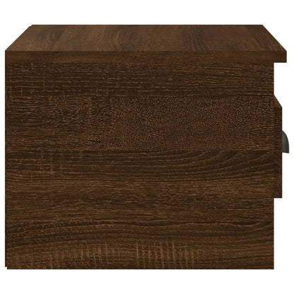 Comodini a Parete 2 pz Rovere Marrone 41,5x36x28 cm - homemem39