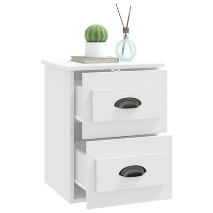 Comodino a Parete Bianco 41,5x36x53 cm - homemem39
