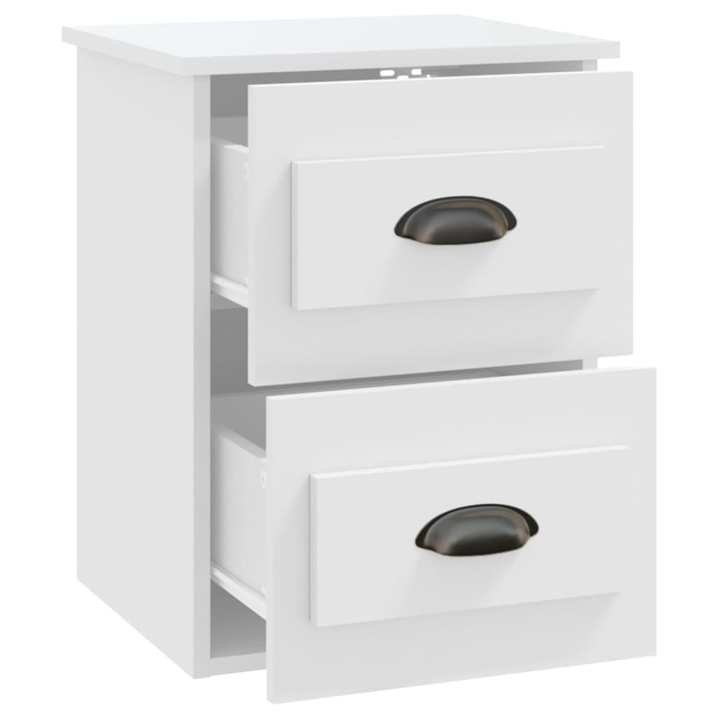Comodino a Parete Bianco 41,5x36x53 cm - homemem39