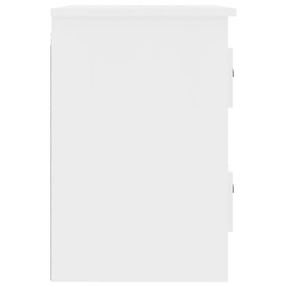 Comodino a Parete Bianco Lucido 41,5x36x53 cm