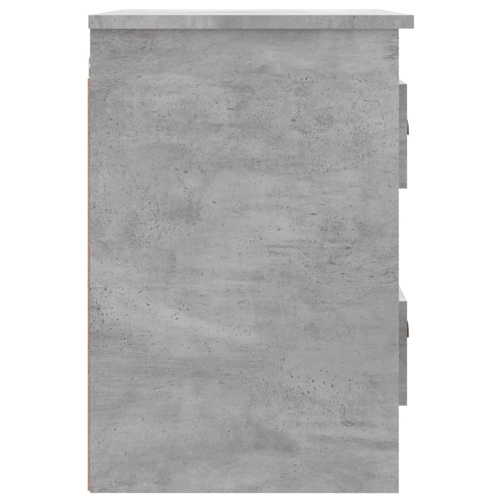 Comodino a Parete Grigio Cemento 41,5x36x53 cm - homemem39